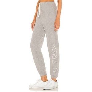 Mother Move It Jogger Sweatpants Grey Gray Small New NWT